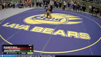 70 lbs Quarterfinal - Jadalynn Martinez, Hermiston Wrestling vs Elizabeth Riolo, Illinois Valley Youth Wrestlin