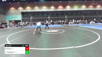 285 lbs Round Of 64 - Brayden Brock, Yukon vs Frank Emeterio, Walnut