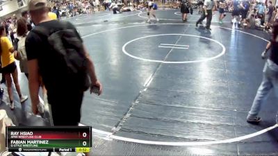 218 lbs Cons. Round 1 - Ray Hsiao, APEX Wrestling Club vs Fabian Martinez, G-Style Wrestling