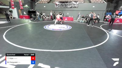 285 lbs Quarterfinal - Troy Ceja, Vasky BrosPitman Wrestling Club vs Wyatt Ferguson, California