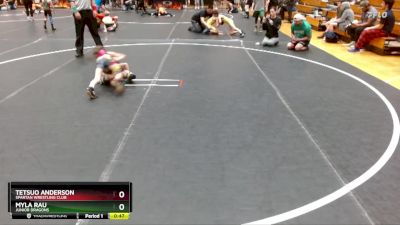 46/52 Round 4 - Myla Rau, Junior Dragons vs Tetsuo Anderson, Spartan Wrestling Club