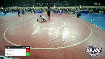 67 lbs Consi Of 4 - Lane Collett, Checotah Matcats vs Isaac Costa, Wamego Wrestling Club