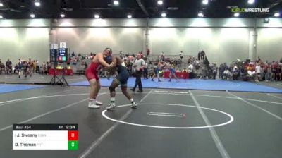 285 lbs C Of 16 #1 - Jeramy Sweany, Cornell vs Demetrius Thomas, Pittsburgh