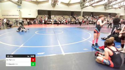 82-J lbs Round Of 32 - Owen Fol, North Hunterdon, NJ vs Travis Gauvin, Fisheye