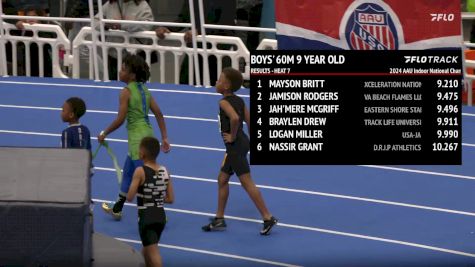 Youth Boys' 60m, Prelims 8 - Age 9