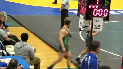 132 lbs semi-finals Dennis Gustafson Forest Park vs Brandon Jeske Cox