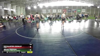 165 lbs Quarterfinal - McCallister Crowley, Utah vs Bryan Freeman, Sanderson Wrestling Academy