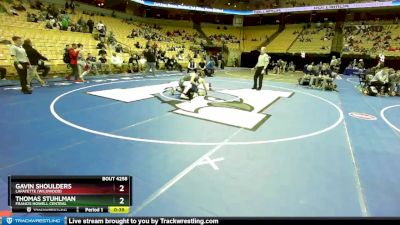 157 Class 4 lbs Cons. Round 2 - Gavin Shoulders, Lafayette (Wildwood) vs Thomas Stuhlman, Francis Howell Central