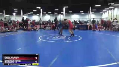 187 lbs Semis & 3rd Wb (16 Team) - Owen Johnson, Minnesota Blue vs Damarius Moton, Oklahoma Blue