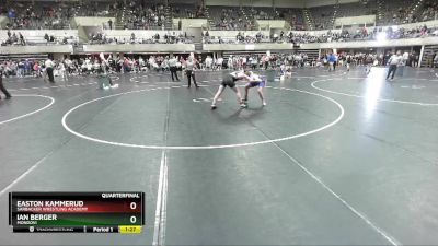 144 lbs Quarterfinal - Ian Berger, Mondovi vs Easton Kammerud, Sarbacker Wrestling Academy