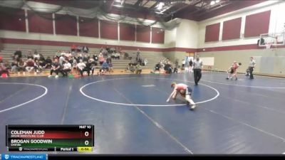 86 lbs Quarterfinal - Coleman Judd, Bruin Wrestling Club vs Brogan Goodwin, Empire