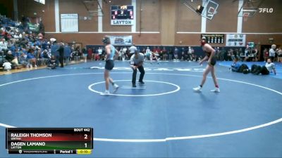 126 lbs Cons. Semi - Dagen Lamano, Layton vs Raleigh Thomson, Uintah