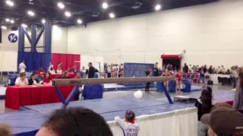 Oksana Chusovitina on beam at HNI: Part 1