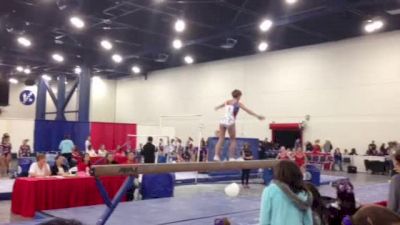 Oksana Chusovitina on beam at HNI: Part 2