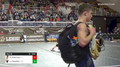 141 lbs Prelims - Ryan Pomrinca, Lehigh vs Jimmy Pawelski, Brown