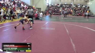 50 lbs Cons. Round 3 - Lennox Moon, Buckhorn Youth Wrestling vs Stryker Simmons, Techfall Wrestling Club