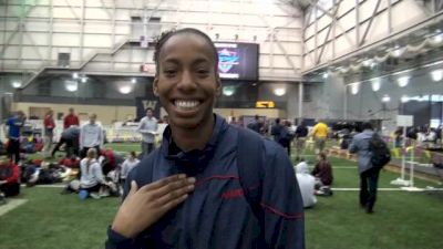 Brigetta Barrett jumps to win and remotivating after Olympics