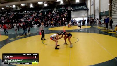 90-101 lbs Quarterfinal - Dynasty Connally, Hays Wrestling Club vs Skye Vigil, Wiggins