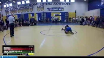 132 lbs Semifinals (8 Team) - Demetri Zertopoulis, Palmetto Ridge H.S. vs EJ Solis, South Dade
