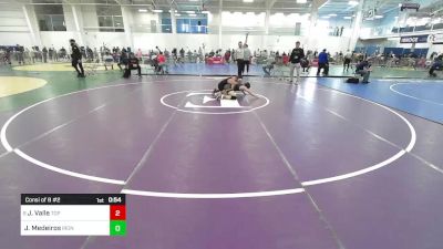 112 lbs Consi Of 8 #2 - Javien Valle, Top Flight Wrestling Academy vs Jayden Medeiros, Iron Faith WC