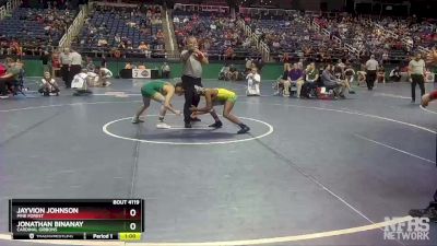 4A 113 lbs Cons. Round 1 - Jayvion Johnson, Pine Forest vs Jonathan Binanay, Cardinal Gibbons