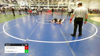 124 lbs Round Of 32 - Quinn Carbone, Doughboys WC vs Riely Georgian, MarcAurele WC