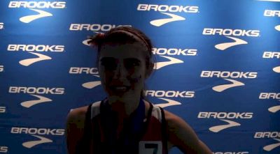 Katie Willard after 800 at 2013 Brooks PR Invite