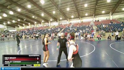 106 lbs Quarterfinal - Nevi Brady, Utah vs Paisley Conway, Oregon