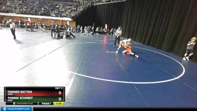 108 lbs Cons. Round 1 - Torrin Schmidt, Iowa vs Tanner Batten, Iowa