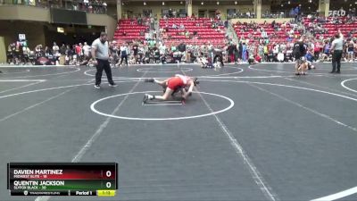 90 lbs Round 4 (6 Team) - Davien Martinez, Midwest Elite vs Quentin Jackson, SlyFox Black