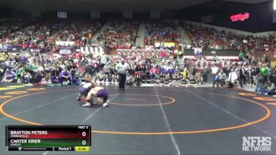 3-2-1A 126 3rd Place Match - Brayton Peters, Minneapolis vs Carter Krier, Oakley