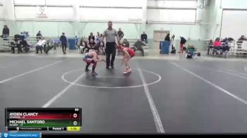 80 lbs Round 3 (8 Team) - Michael Santoro, NCWAY vs Ayden Clancy, Rednose