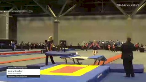 Avery Kroeker - Double Mini Trampoline, Stars Gymnastics - 2021 USA Gymnastics Championships