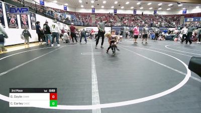 46 lbs 3rd Place - Garrett Doyle, Cowboy Wrestling vs Cannon Corley, Choctaw Ironman Youth Wrestling