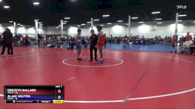 165 lbs Placement Matches (8 Team) - Drezdyn Ballard, Texas vs Blake Nguyen, Idaho