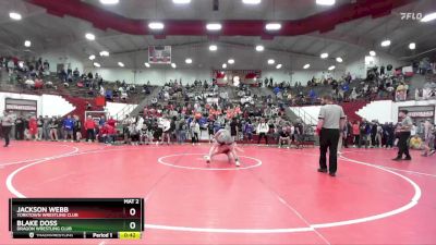 106 lbs Cons. Round 4 - Jackson Webb, Yorktown Wrestling Club vs Blake Doss, Dragon Wrestling Club