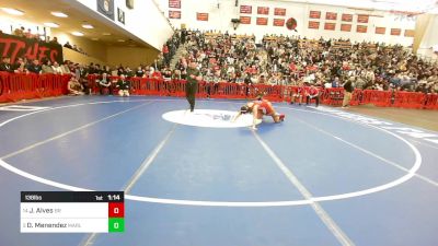 138 lbs Round Of 16 - Jack Alves, Bridgewater-Raynham vs Owen Menendez, Marlborough