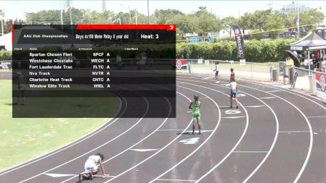 Youth Boys' 4x100m Relay, Finals 3 - Age 8