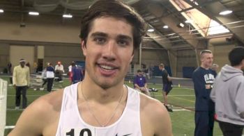 Rob Denault elated after just dipping under 400 in the mile 2013 Alex Wilson Invitational