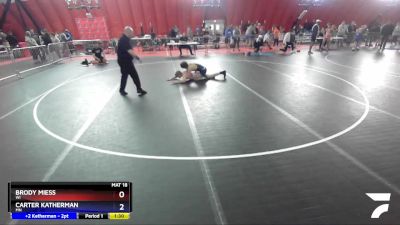 120 lbs Cons. Round 4 - Brody Miess, WI vs Carter Katherman, MN