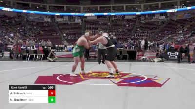 285 lbs Cons Round 3 - Joey Schneck, Pine Richland vs Nicholai Brotzman, Donegal