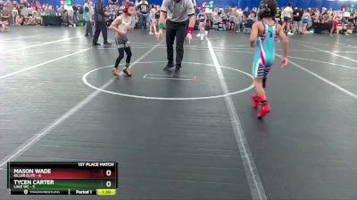 56 lbs Finals (2 Team) - Mason Wade, Killer Elite vs Tycen Carter, Lake WC