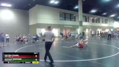 120 lbs Round 3 (6 Team) - Nathan Desmond, MAWA Blue vs Tayten Coufal, Iowa Gold