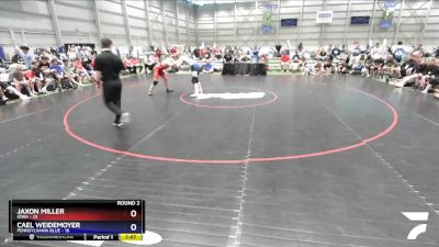 160 lbs Round 2 (8 Team) - Jaxon Miller, Iowa vs Cael Weidemoyer, Pennsylvania Blue