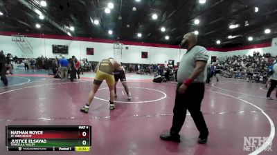 285 lbs Cons. Semi - Nathan Boyce, St John Bosco vs Justice ElSayad, Temecula Valley