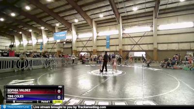 75 lbs Semifinal - Sophia Valdez, Colorado vs Timi Coles, Montana