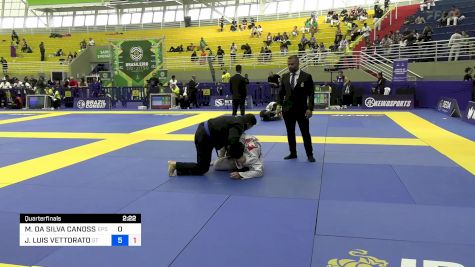 MURILO DA SILVA CANOSSA vs JARDEL LUIS VETTORATO 2024 Brasileiro Jiu-Jitsu IBJJF