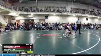 58 lbs Quarterfinal - Jaxon Braun, Vincennes Grapplers Wrestling Club vs Karsten Castetter, Falcon Wrestling Club