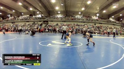 70 lbs Cons. Round 2 - Hudson Snodgrass, Higginsville Youth Wrestling Club-AA vs Maximus Narrow, Spartan Wrestling Club-A 