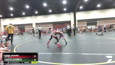 75 lbs Round 3 (6 Team) - Maddox Plambeck, Carolina Hammer Squad vs Kaden Joustra, ARES Red